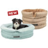 Lit Liano Soft, rond, ø 45cm, sable/brun