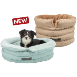 Bett Liano Soft, rund, sand/braun