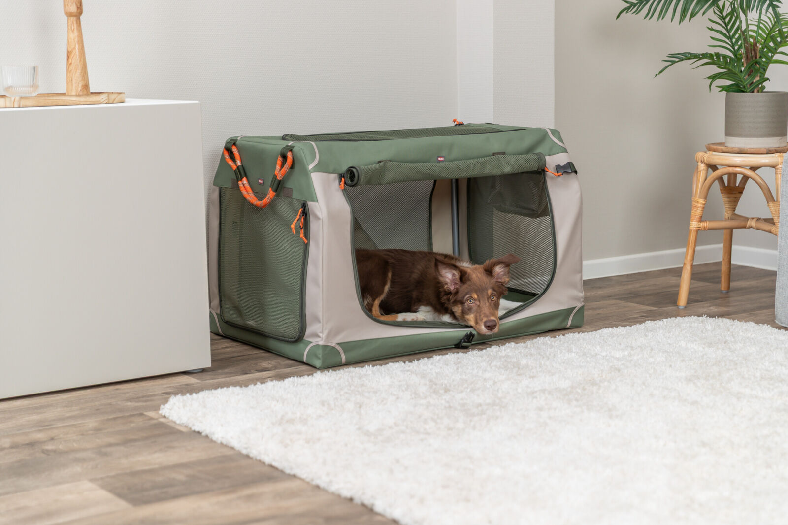 Hundebox Comfy, olivgrün/beige S: 47,5×44,5×70cm Hundebox Comfy, olivgrün/beige S: 47,5×44,5×70cm