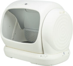 Selbstreinigende Katzentoilette XL, Kunststoff, 63×51cm, wei