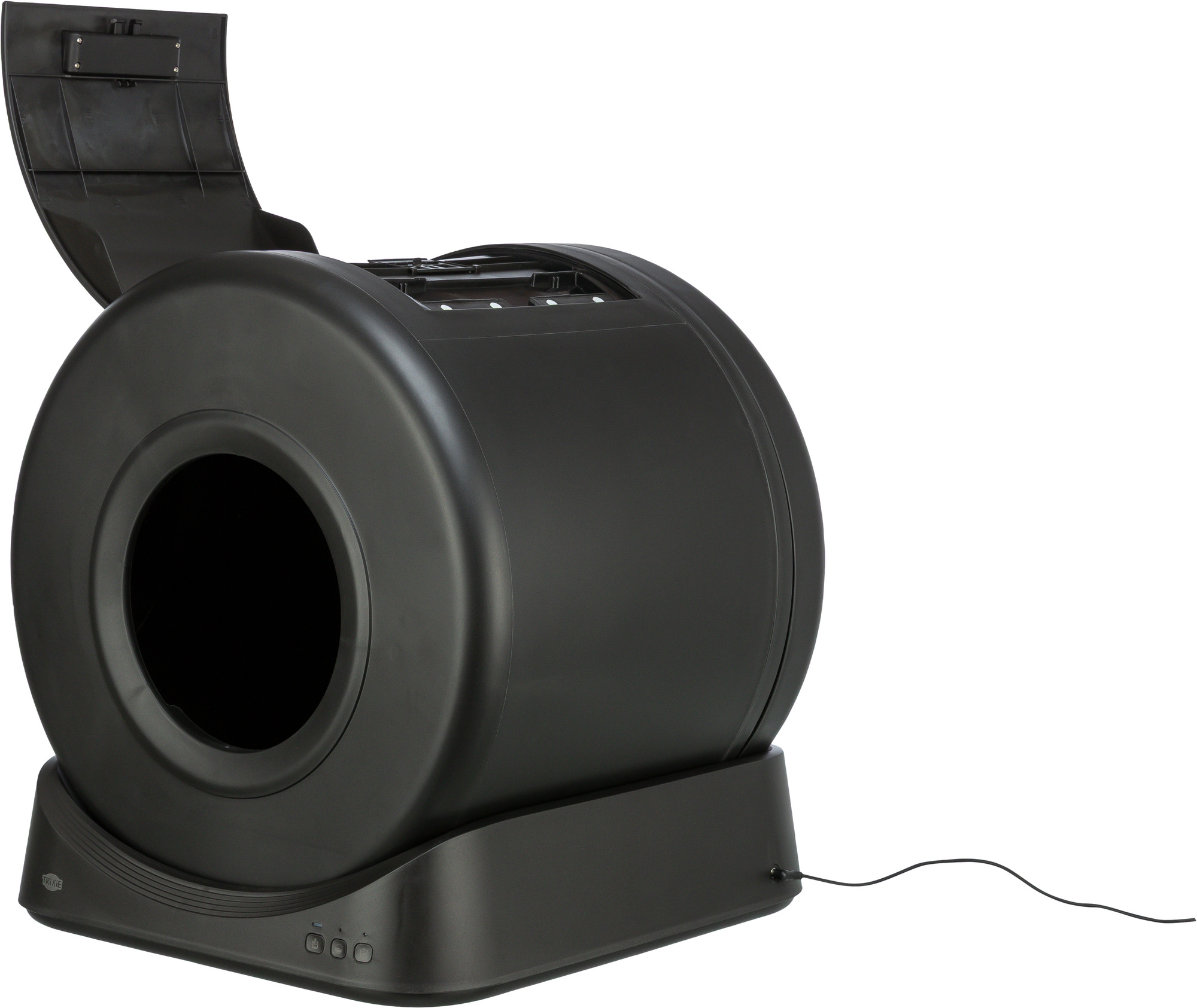 Smarte Katzentoilette, Kunststoff, Black Edition, 51×56×54cm Smarte Katzentoilette, Kunststoff, Black Edition, 51×56×54cm