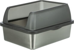 Edelstahltoilette, mit Rand, 40×29×52cm, grau