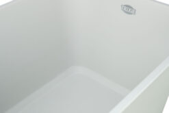 Alternative view of Katzentoilette Pavo, hoher Rand, 44×32×55cm, grau