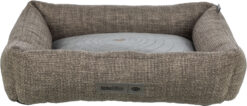 Bett Viviana, eckig, braun/anthrazit