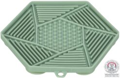 Table de Lick'n'Snack avec ventouse, en silicone, 17cm, vert