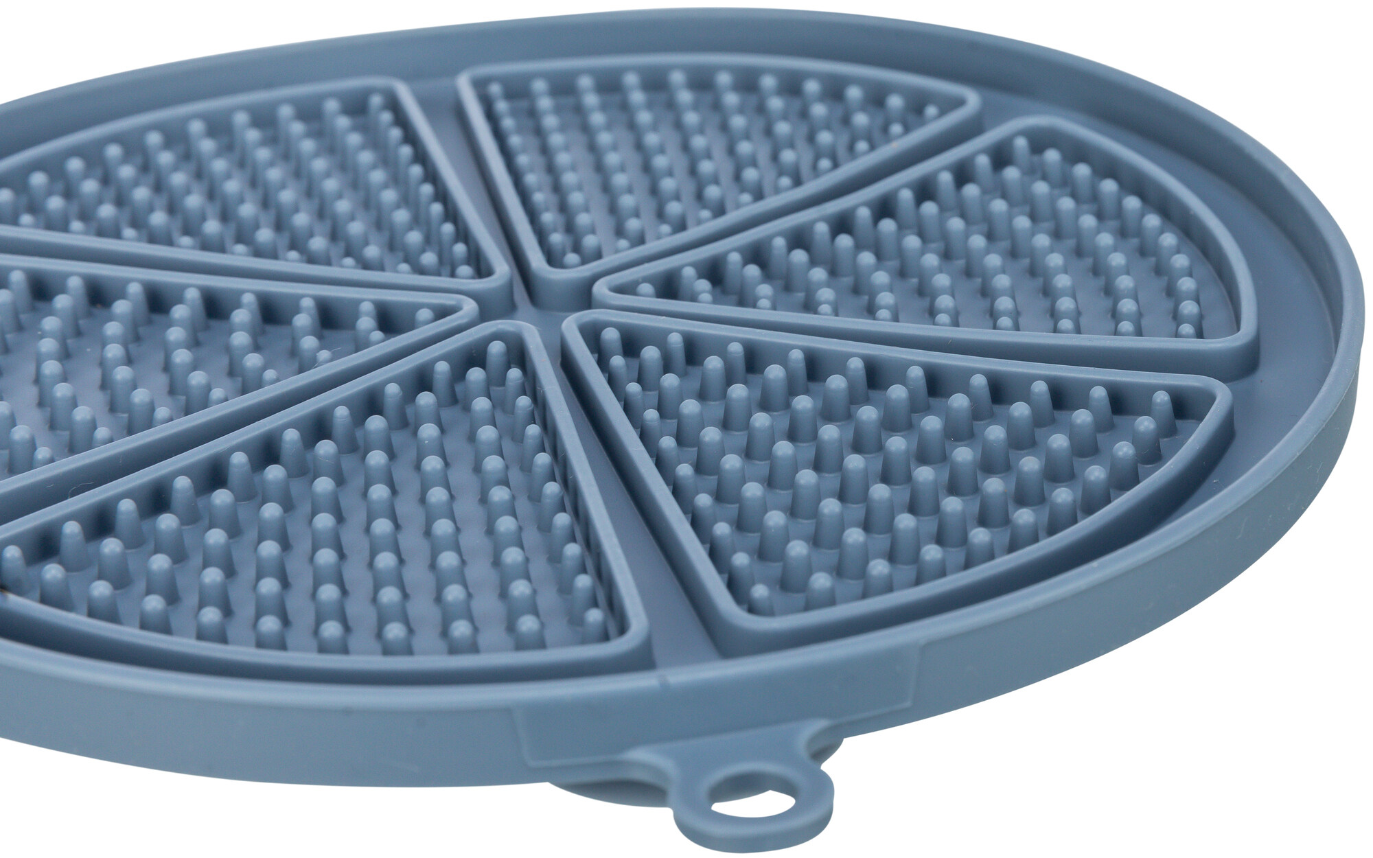Lick'n'Snack Matte mit Saugnäpfen, Silikon, ø 18cm, blau Lick'n'Snack Matte mit Saugnäpfen, Silikon, ø 18cm, blau