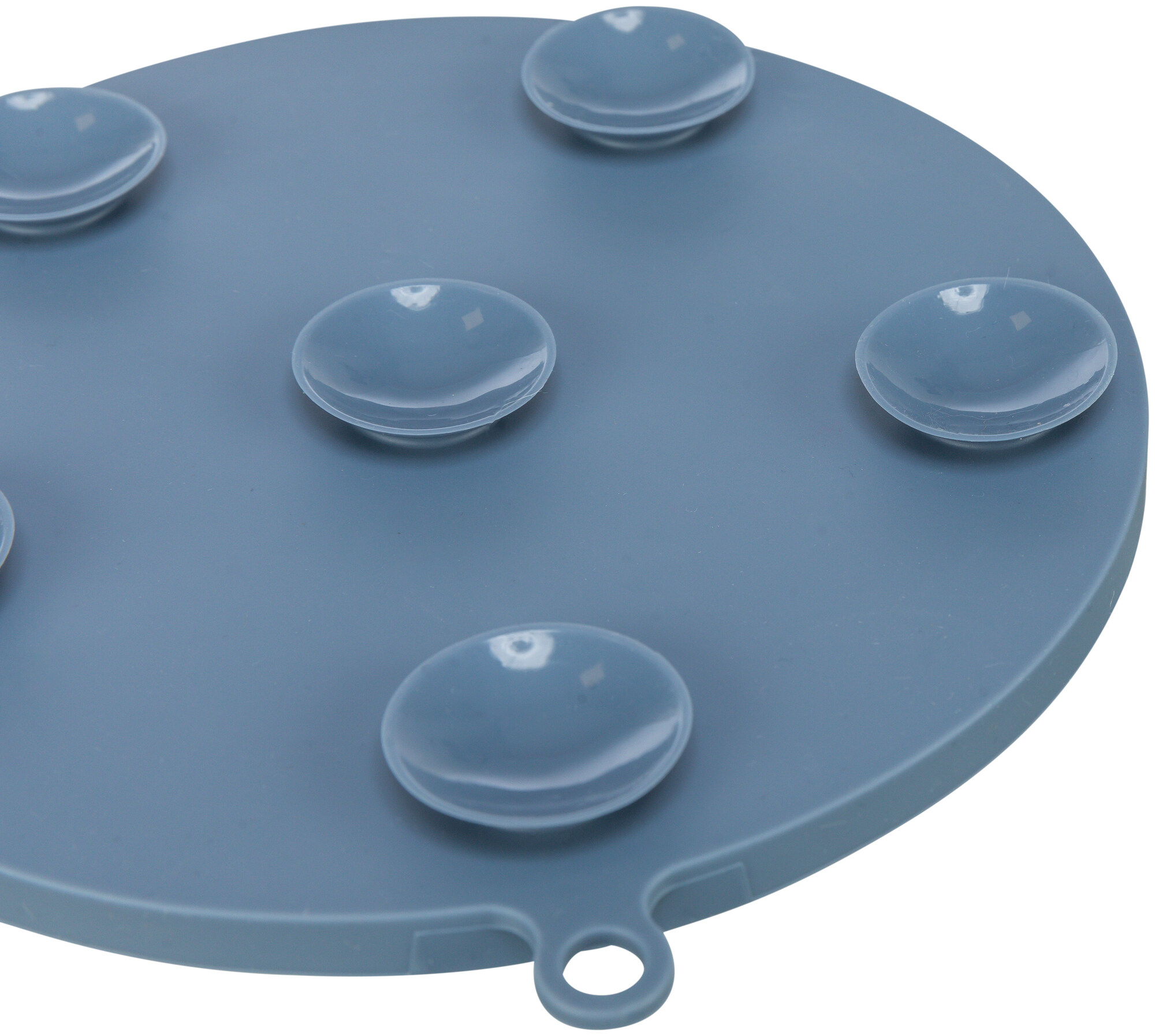 Lick'n'Snack Matte mit Saugnäpfen, Silikon, ø 18cm, blau Lick'n'Snack Matte mit Saugnäpfen, Silikon, ø 18cm, blau