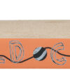 Plaque griffoir Wild Cat, 41×7×24cm, orange