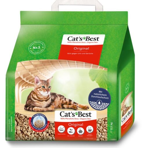 CAT'S BEST Original Granulat a. Weichholzfasern 10L/4,3Kg