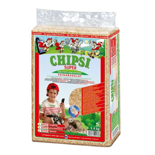 CHIPSI-Super Feingranulat, Kleintierstreu 3,4 kg