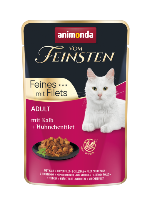 Animonda, ch. V. Fein. Adult, sac fraîch.,veau+poulet 85g / VE 18