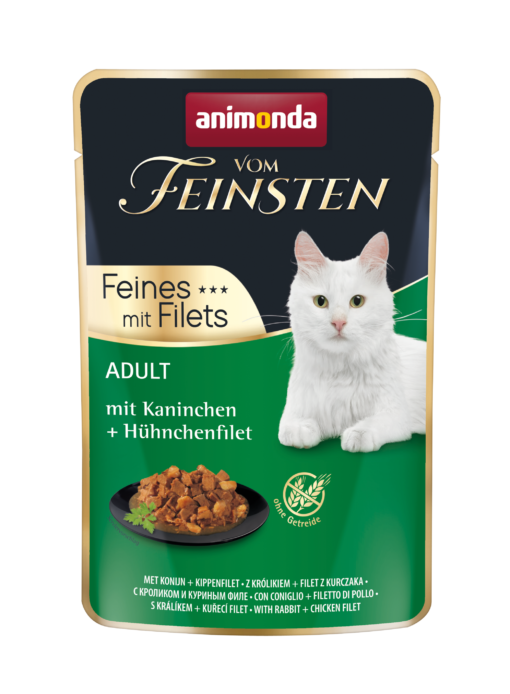 Animonda,Katze v.Feins.,Adult,Frischeb.,Kanin.+Hühnchenfilet 85g / VE 18