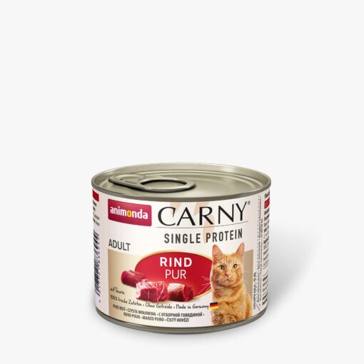 Animonda, chat Carny adult single protein, boeuf pur 200g / VE 6