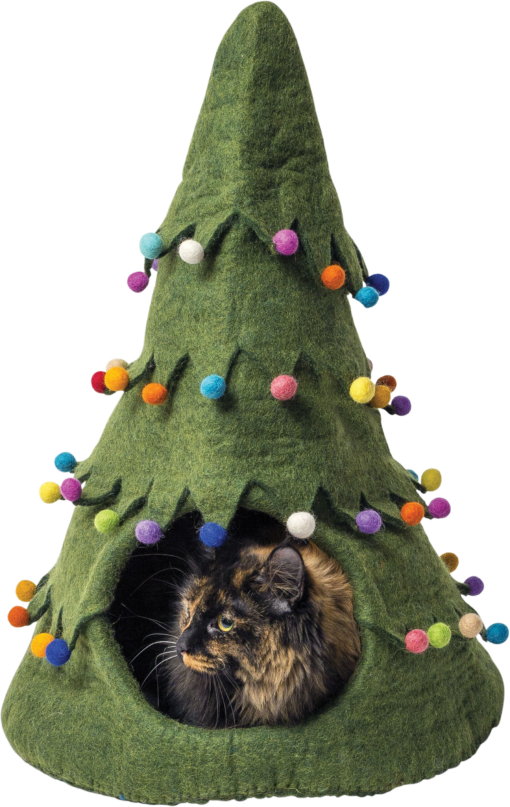 DDKC Höhle Weihnachtsbaum, grün 36x25x36cm