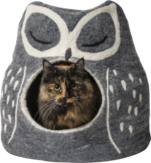 DDKC Abri Hibou, Gris 36x34x30cm