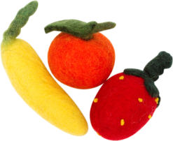 DDKC Obst 3Stk, farblich assortiert