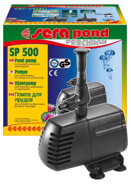 sera pond SP 500 Teichpumpe, mit Schuco 750 l/h