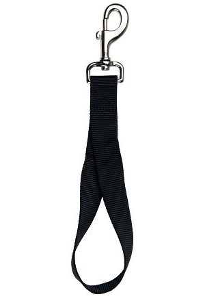 Laisse courte universelle, noir 33cm/30mm Laisse courte universelle, noir 33cm/30mm