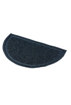 Alternative view of Tapis pour bac à litière, semi-circulaire, en PVC, anthracit