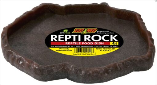 Repti Rock Food Dish, M 16x12x4.4cm